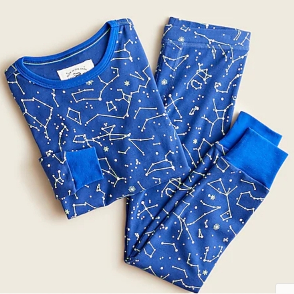 J. Crew Crewcuts Boys Constellation Long Sleeve Pajama Set